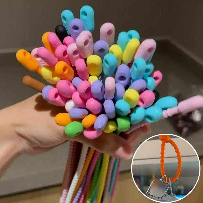 Gear Tie Reusable - 200Pcs/Lot Silicone Reusable Bag Ties Keychain