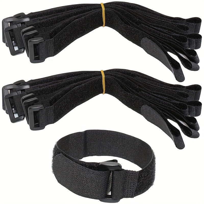 Gear Tie Reusable - 25/50pcs Adjustable Hook and Loop Cable
