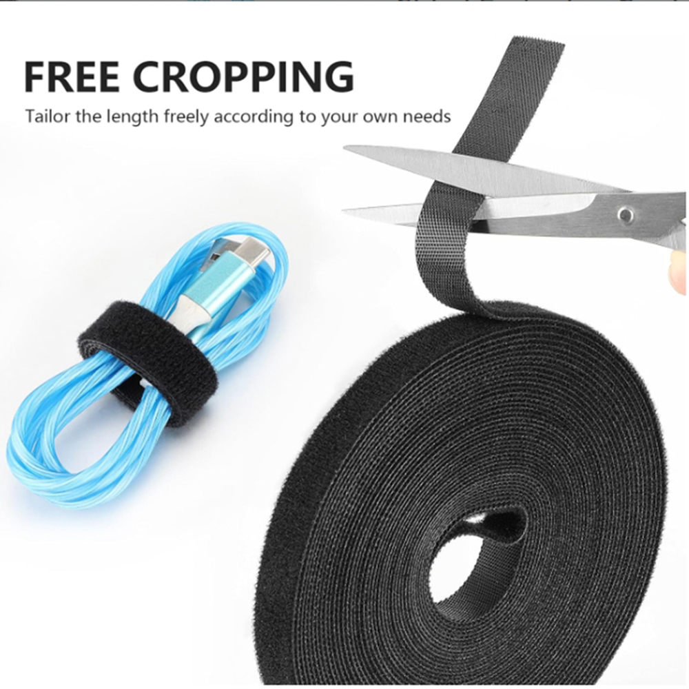 Gear Tie Reusable - 5M/Roll Reusable Cable Organizer Removable Cable