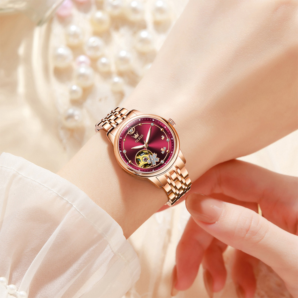 Rose Gold Wine Red Luxury Casu - огляд і ціна Watch Winder Compact