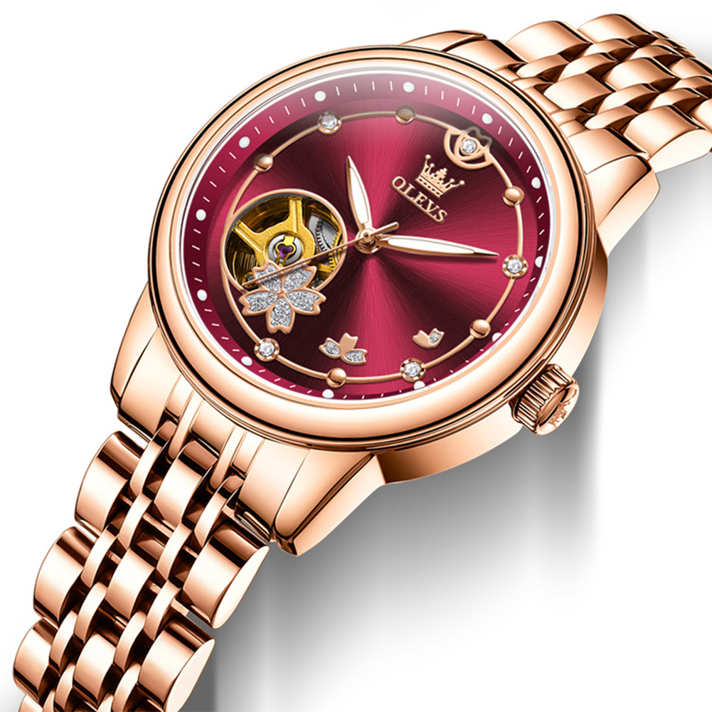 Rose Gold Wine Red Luxury Casu - огляд і ціна Watch Winder Compact