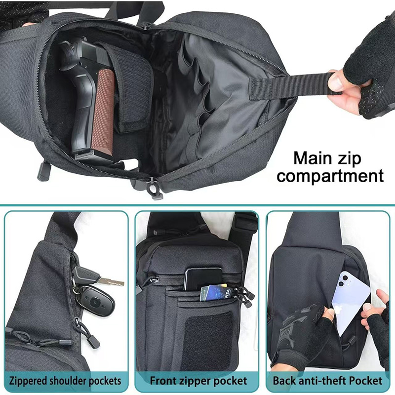 Tactical Pistol Gun Bag Concea - огляд і ціна Edc Concealed Carry Sling Bag