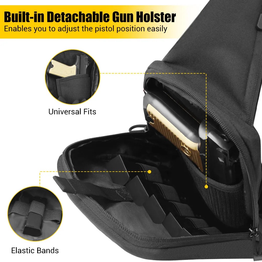 Concealed Carry Chest Gun Bag  - огляд і ціна Edc Concealed Carry Sling Bag