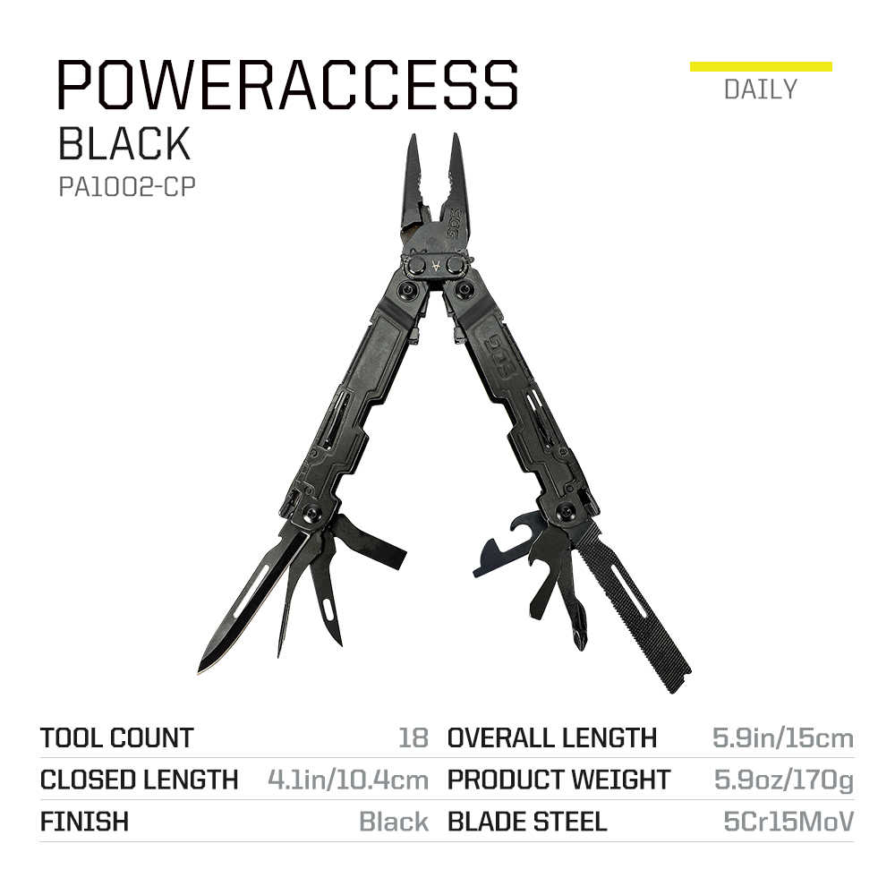 SOG 18 in 1 PowerAccess Compac - огляд і ціна Edc Carry Pliers