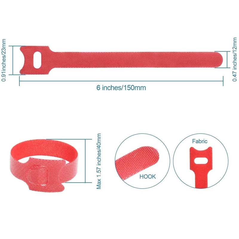 10-50PCS Colorful Releasable C - огляд і ціна Gear Tie Reusable