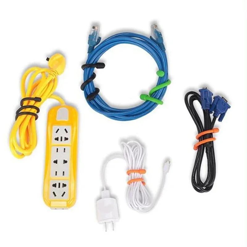 5PCS Silicone Zip Ties, Steel  - огляд і ціна Gear Tie Reusable