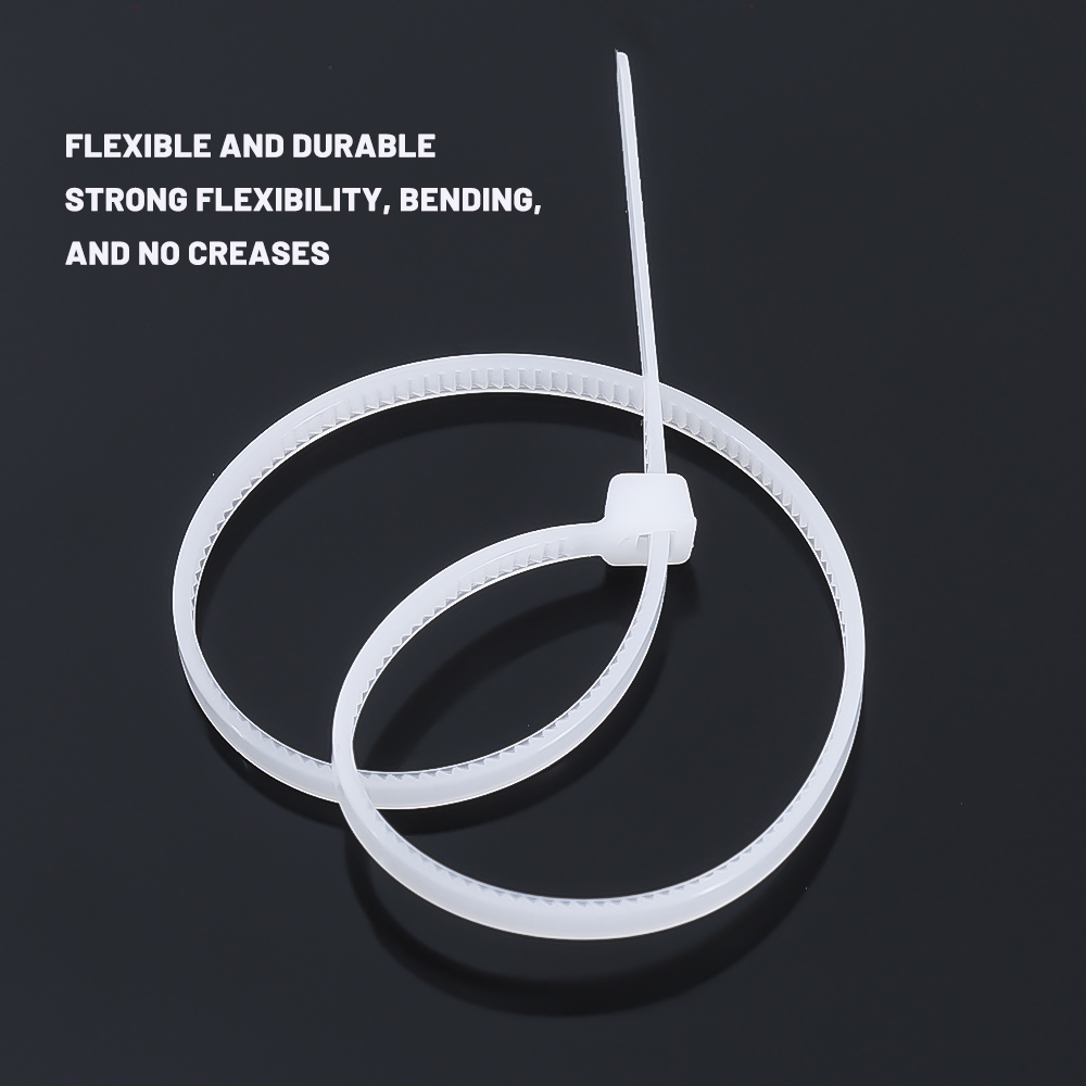 200/100Pcs Nylon Cable Ties Ad - огляд і ціна Gear Tie Reusable