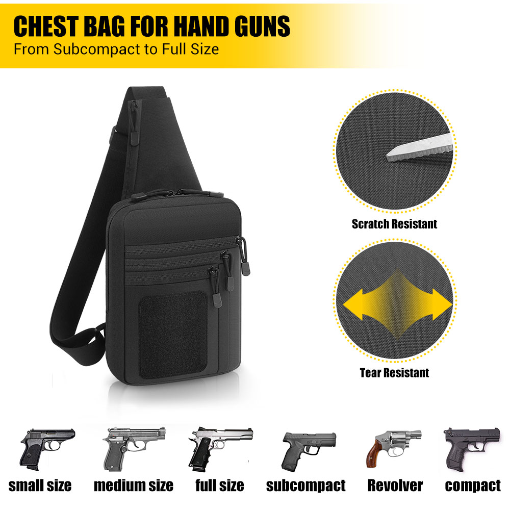 Tactical Pistol Gun Bag Concea - огляд і ціна Edc Concealed Carry Sling Bag