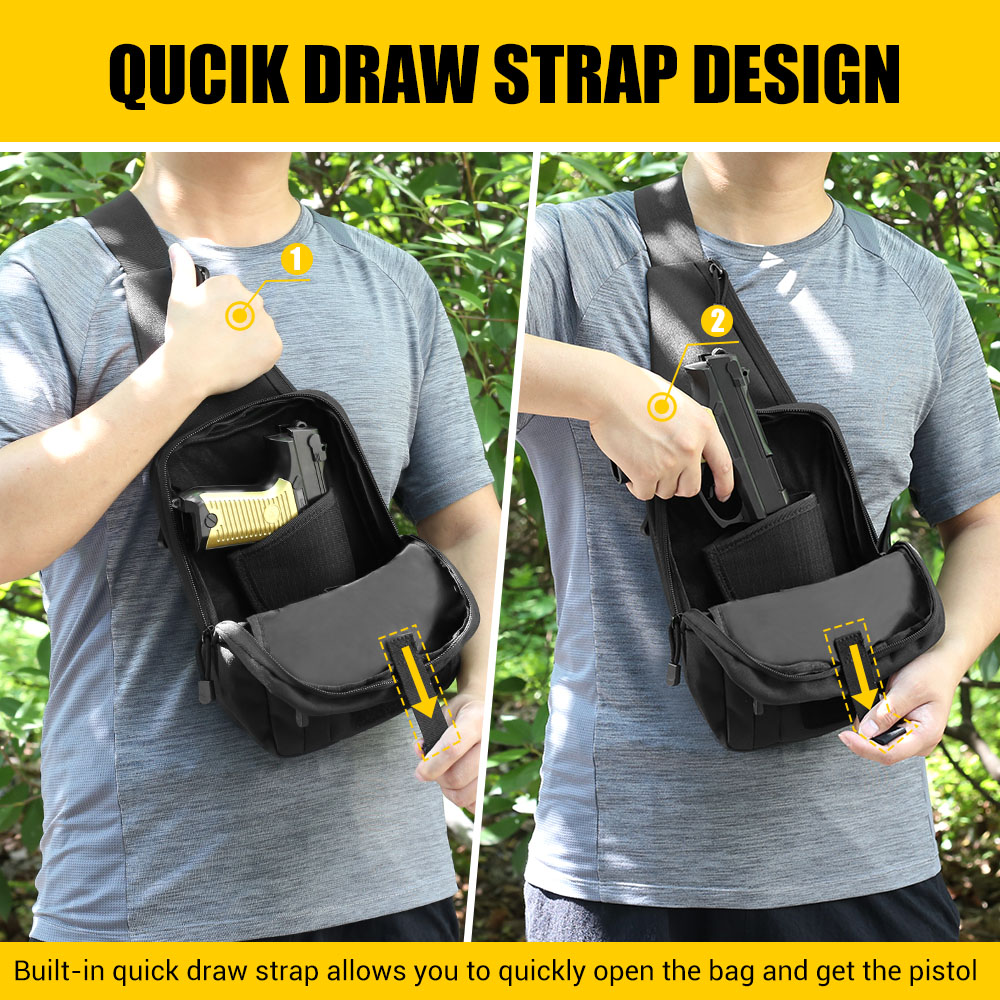 Tactical Pistol Gun Bag Concea - огляд і ціна Edc Concealed Carry Sling Bag