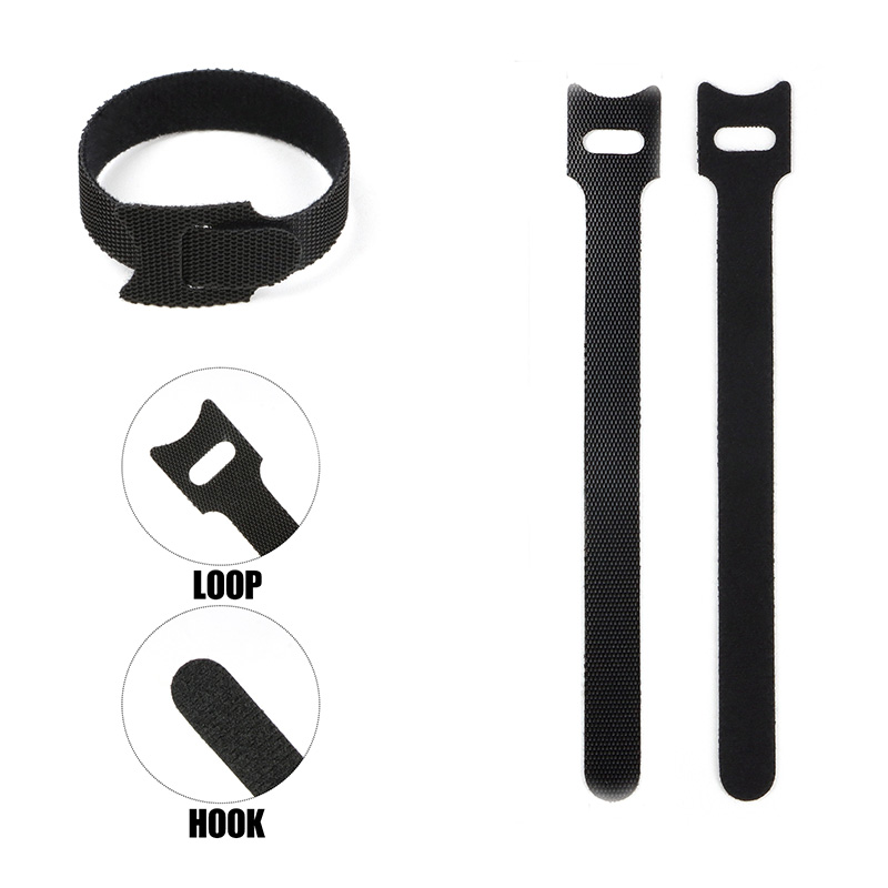 20Pcs Black Hook and Loop Stra - огляд і ціна Gear Tie Reusable